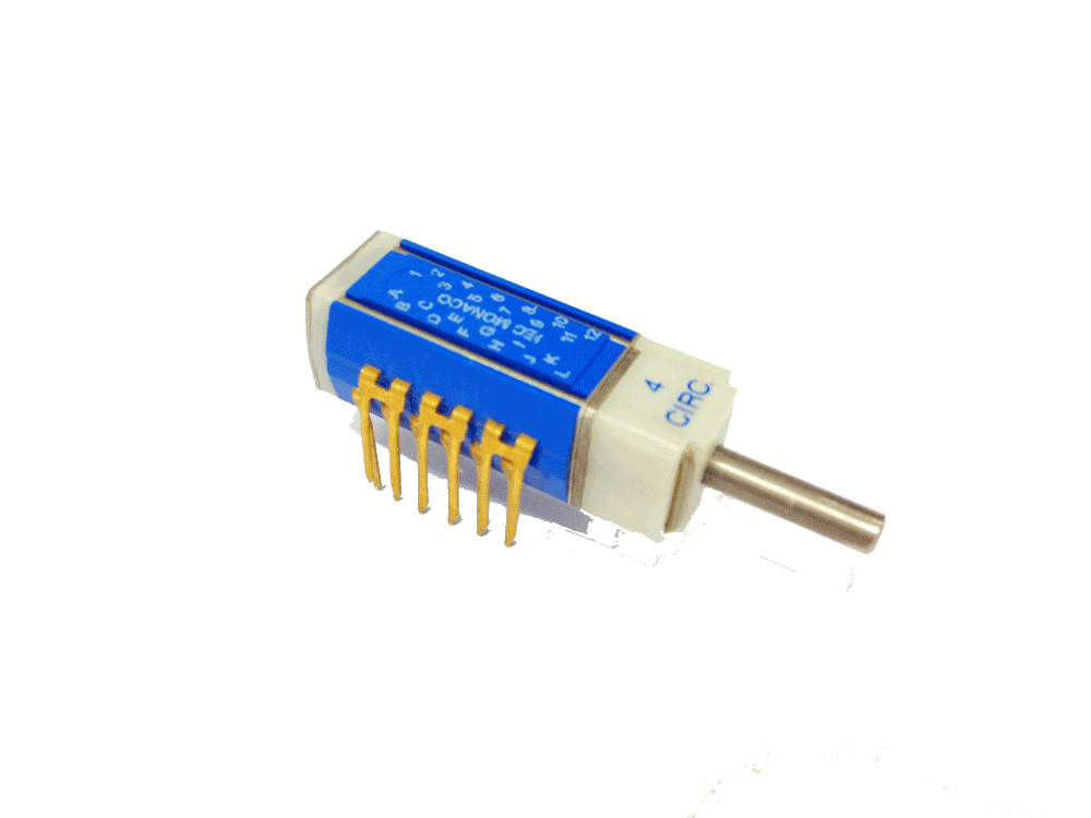 Commutateurs rotatifs électriques et électroniques pour circuit imprimé